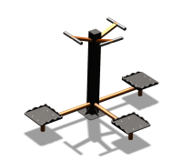 Уличный тренажер "Твистер тройной" УТ337 в Москве