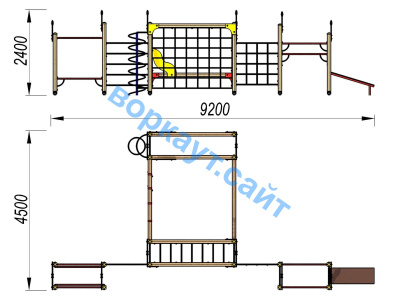 Детский спортивный комплекс ДСК 3102 в Москве Детский спортивный комплекс ДСК 3102 в Москве