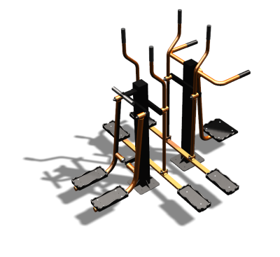 Уличный тренажер "Шпагат Маятник Лыжник двойной" УТ335 в Москве