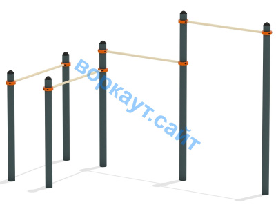 Турник двойной с брусьями ВС-17 в Москве