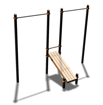 Воркаут турники со скамьей для пресса ВС-27 в Москве