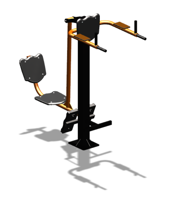 Уличный тренажер "Жим ногами Брусья Пресс" УТ329 в Москве