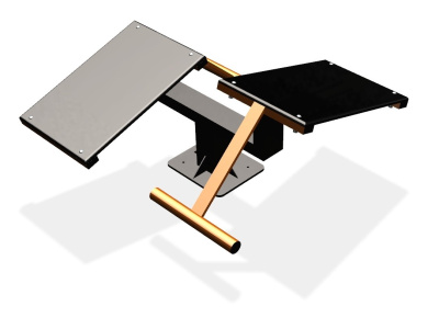 Уличный тренажер  "Скамья для пресса двойная"   УТ213 в Москве