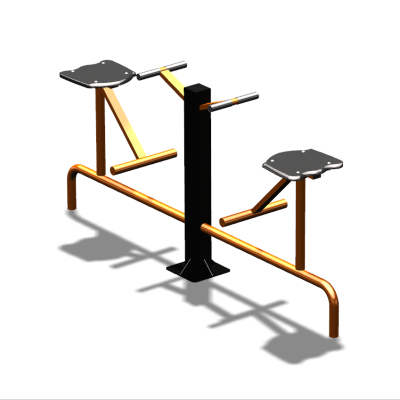 Уличный тренажер  "Твистер сидя двойной"   УТ216 в Москве