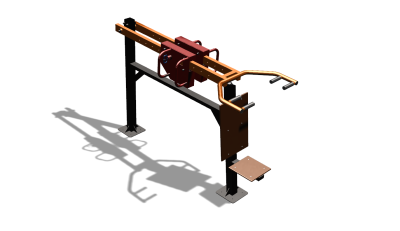 Силовой уличный тренажер  "Жим сидя"  УТ412 в Москве