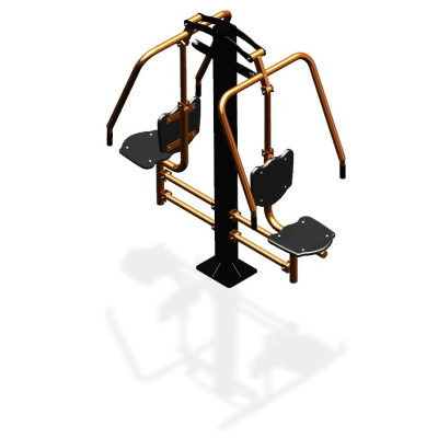 Уличный тренажер  "Жим от груди двойной" УТ204 в Москве