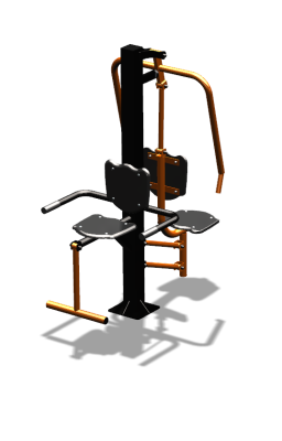 Уличный тренажер "Жим от груди Флекс" УТ324 в Москве
