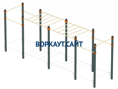 Воркаут рукоход с турниками ВС-23 в Москве