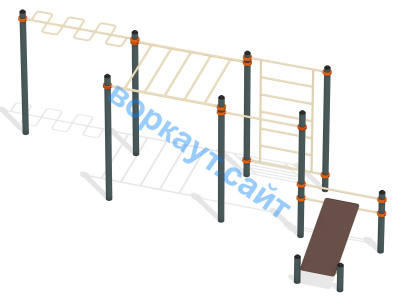 Спортивный комплекс воркаут ВС-45 в Москве