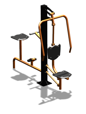 Уличный тренажер "Жим от груди Вело" УТ321 в Москве