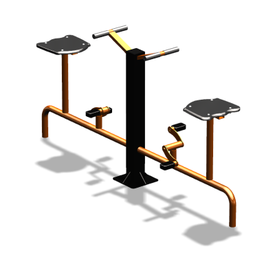 Уличный тренажер  "Вело двойной"   УТ211 в Москве