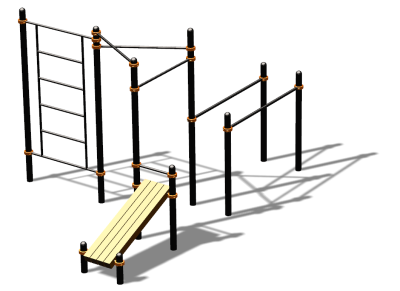 Спортивный комплекс воркаут ВС-140 в Москве