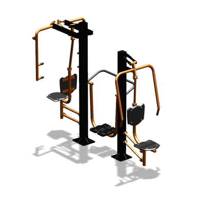 Уличный тренажер "Жим от себя Шагомер Баттерфляй" УТ303 в Москве