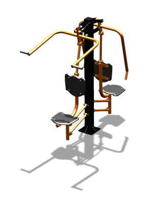 Уличный тренажер "Жим от груди Верхняя тяга" УТ314 в Москве