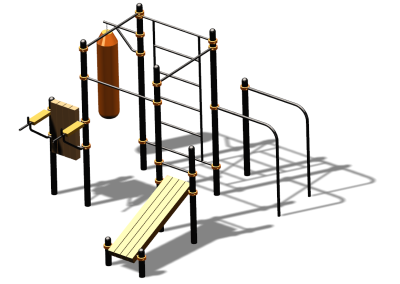 Спортивный комплекс воркаут ВС-93 в Москве