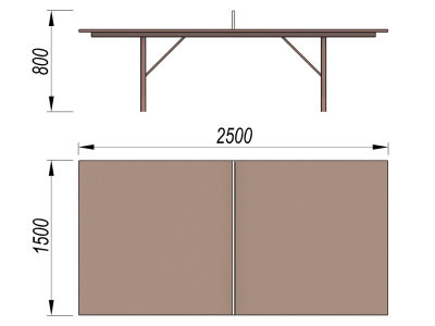 Теннисный стол МАФ 3517 в Москве
