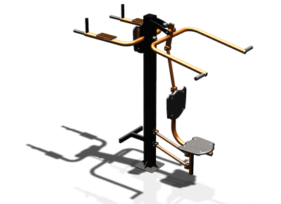 Уличный тренажер "Верхняя тяга Брусья Пресс" УТ339 в Москве