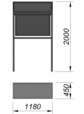 Информационный стенд МАФ 6006 в Москве Информационный стенд МАФ 6006 в Москве