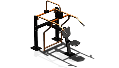 Силовой уличный тренажер  "Жим вверх сидя"  УТ403 в Москве