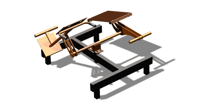 Силовой уличный тренажер  "Пресс Гиперэкстензия"  УТ420 в Москве