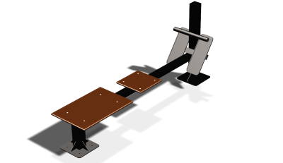 Силовой уличный тренажер  "Скамья для пресса"  УТ415 в Москве